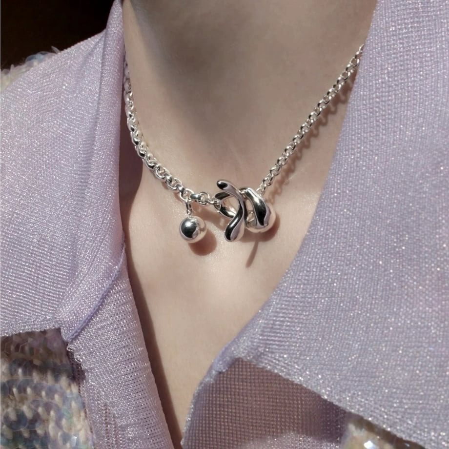 特價現貨┃Soierie Metal Art Mantel Necklace 珠珠 項鍊