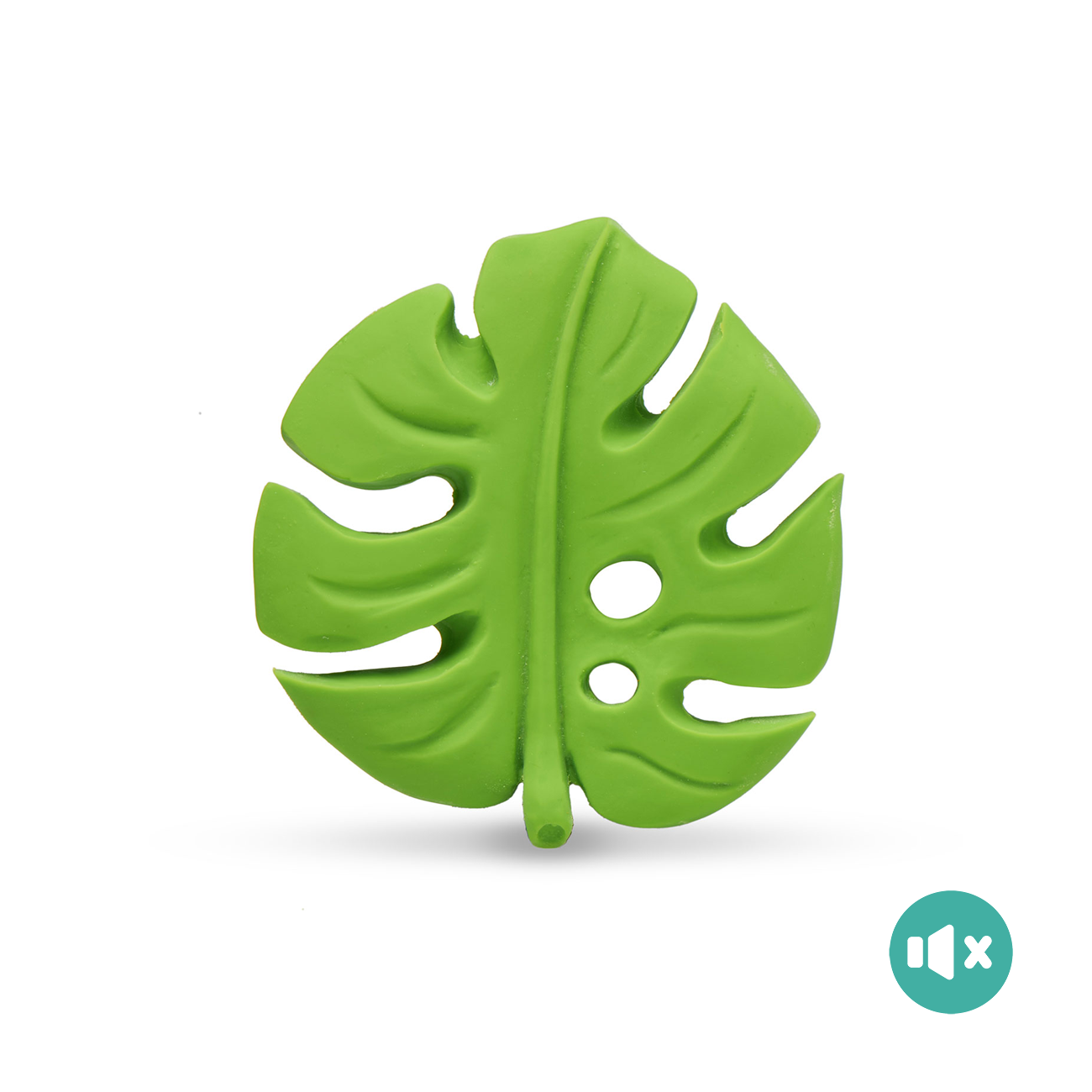 《 Lanco 》天然無毒橡膠玩具｜不會啾系列【龜背芋】