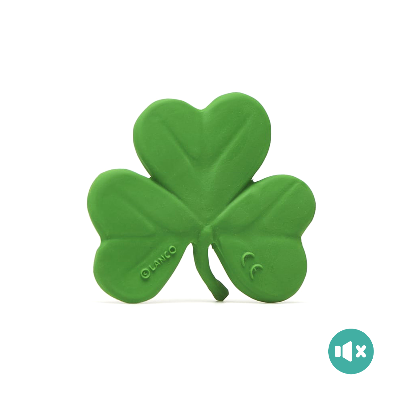 《 Lanco 》天然無毒橡膠玩具｜不會啾系列【三葉草】