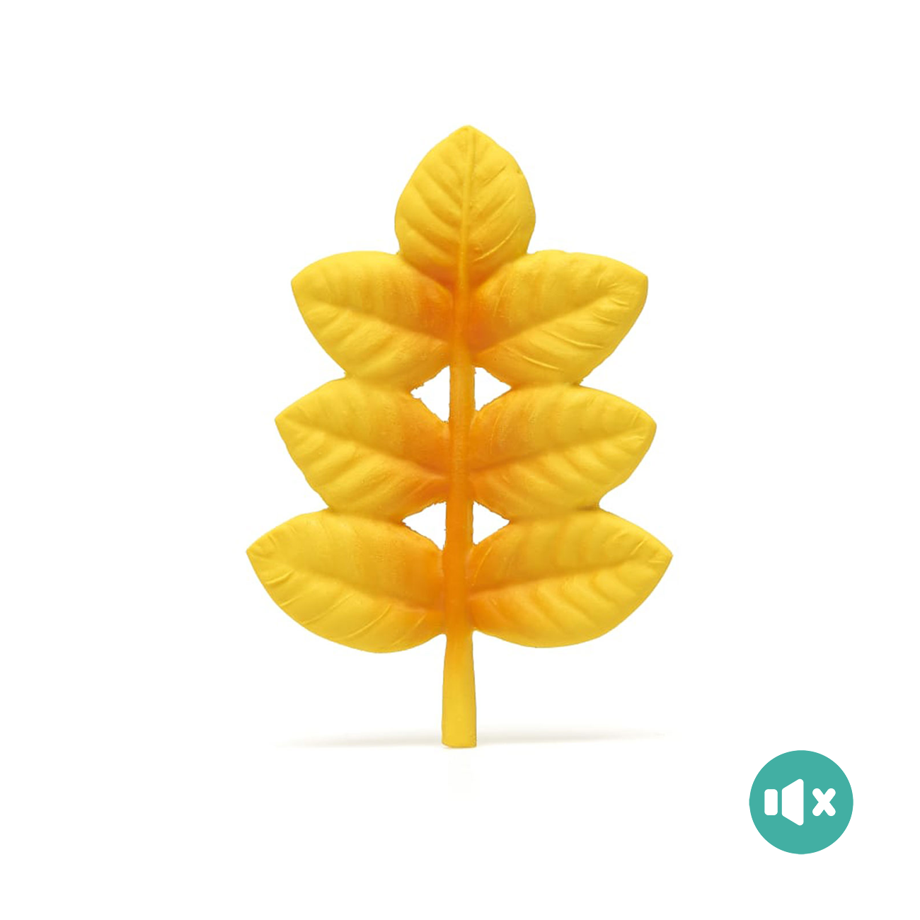 《 Lanco 》天然無毒橡膠玩具｜不會啾系列【金枝葉】