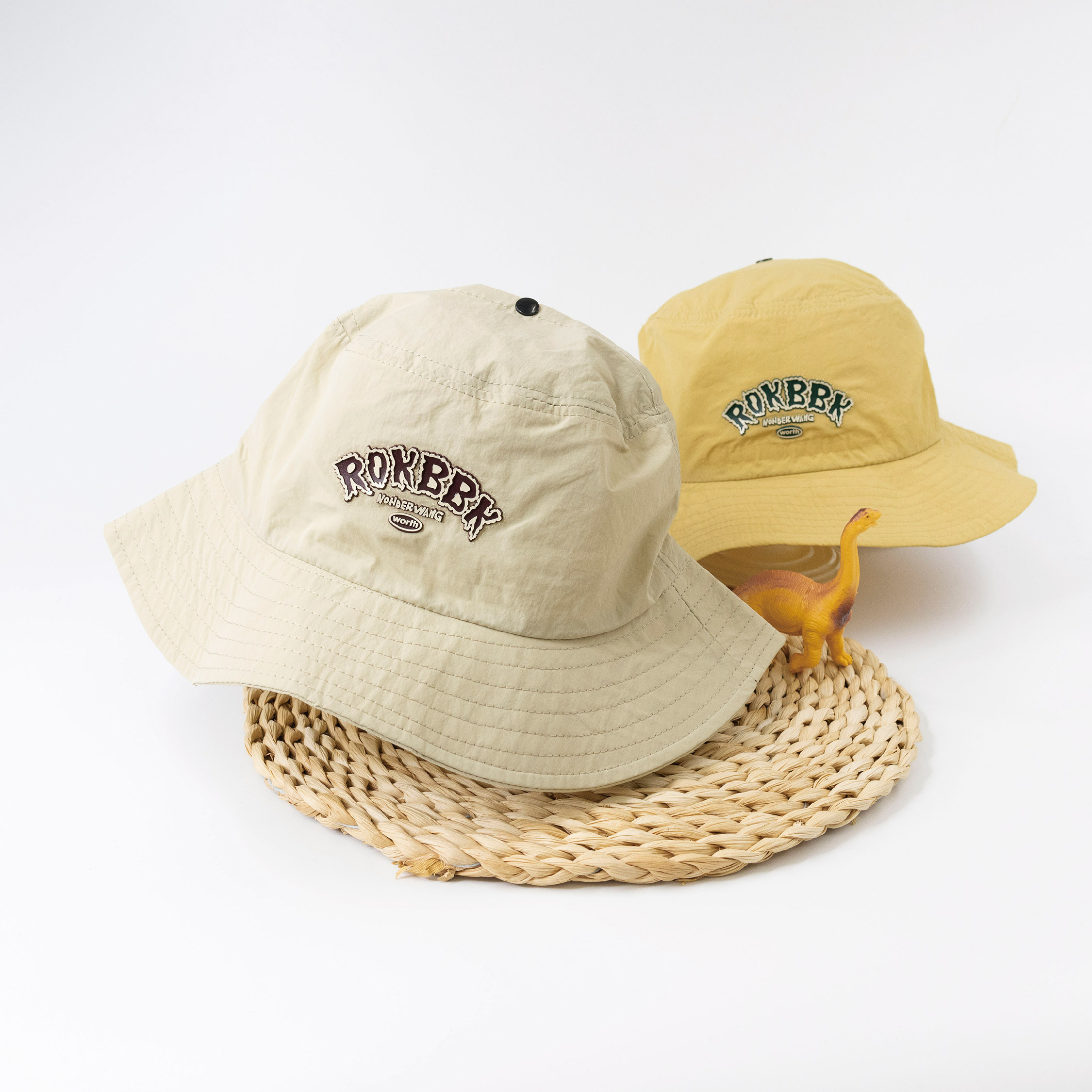 【JA1426】潮流字母遮陽漁夫帽＊二色