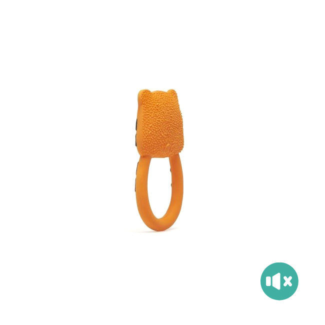 《 Lanco 》天然無毒橡膠玩具｜不會啾系列【老虎圈圈】