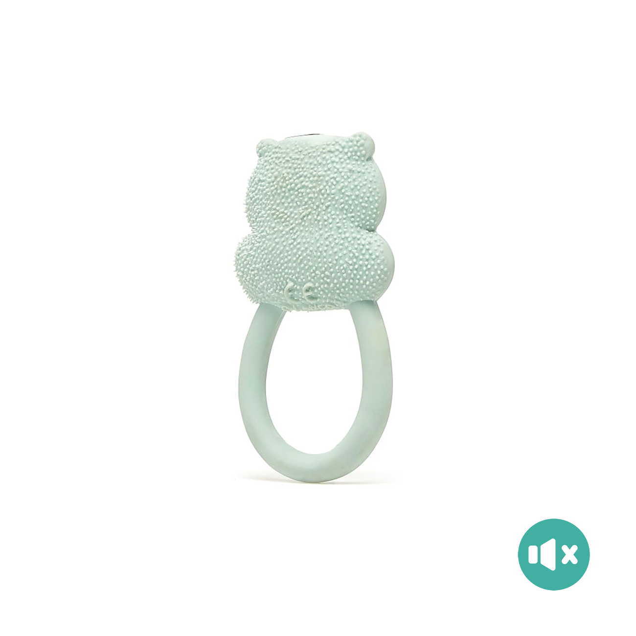 《 Lanco 》天然無毒橡膠玩具｜不會啾系列【河馬圈圈】