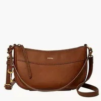 [S] FOSSIL SHB3119210 SKYLAR BAGUETTE,MEDIUM BROWN, 723764635126 (SFF27)