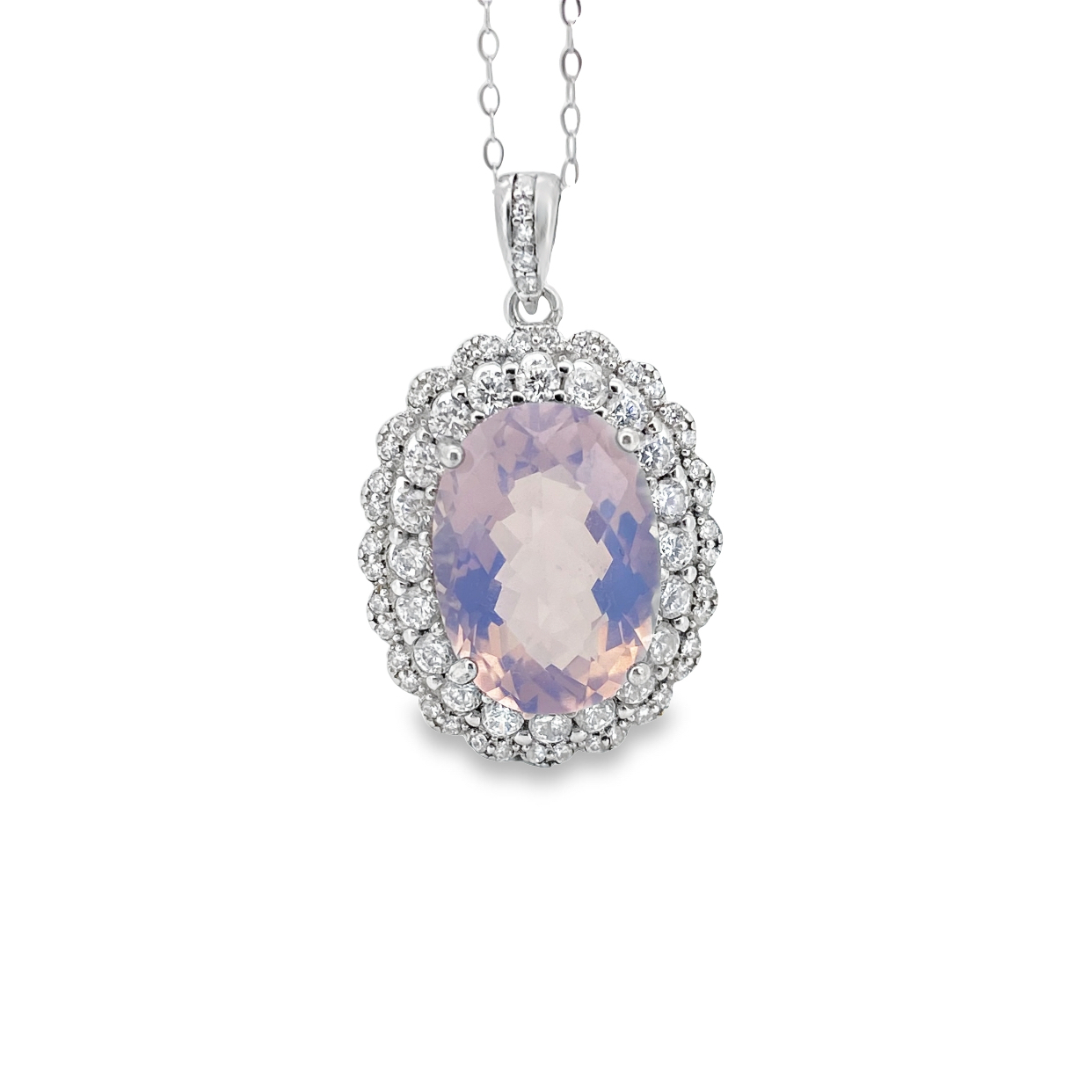 T124薰衣草紫水晶吊墜