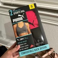 [S] PUMA 2 PACK SEAMLESS SPORTS BRA, 1344678 (SPM60)