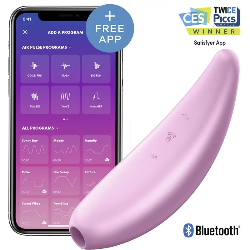 Satisfyer Curvy 3+ 智能吸啜震動器 粉紅色