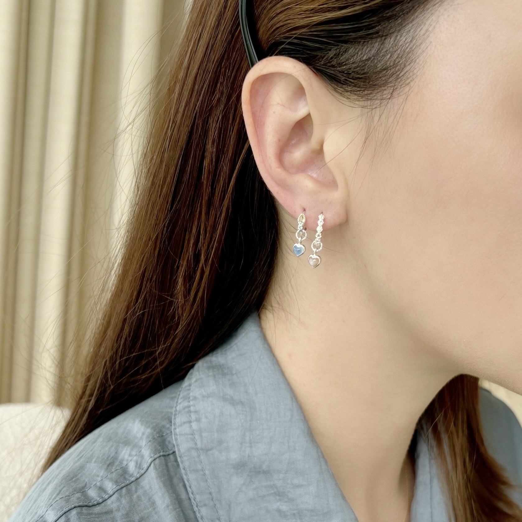 小水滴橄欖托帕石耳骨圈