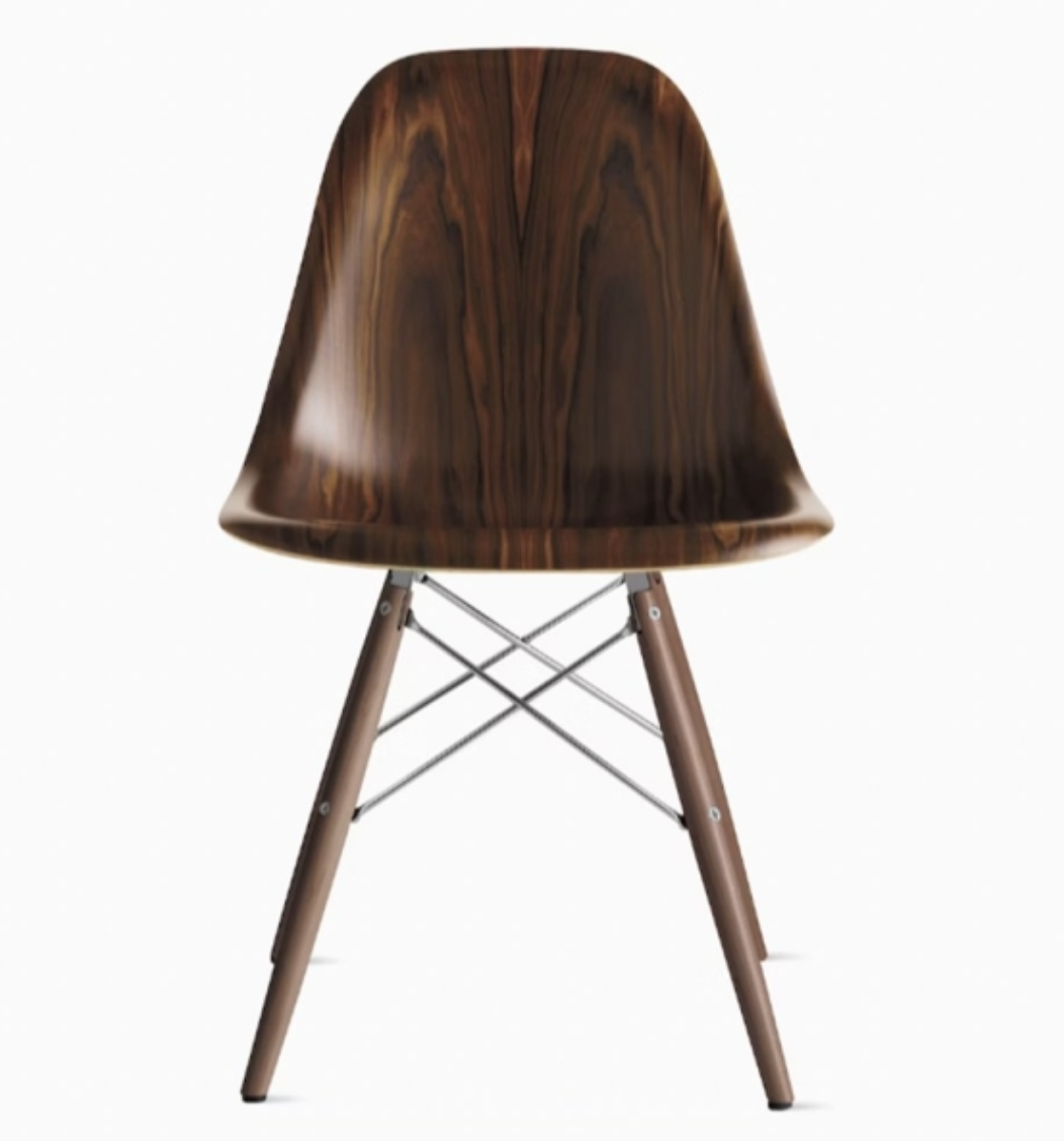 Eames® Molded Plywood Side Chair with Dowel Base (DWSW)