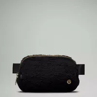 [S] LULULEMON LU9B18S EVERYWHERE BELT BAG FLEECE,BLACK, 144359561 (SZZ424)