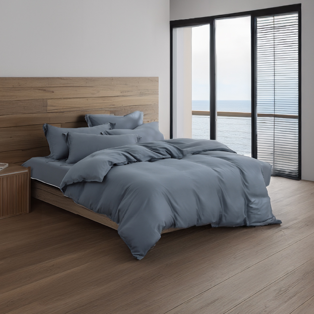 60支天絲｜100%萊賽爾｜黛灰藍｜單品&床包被套組