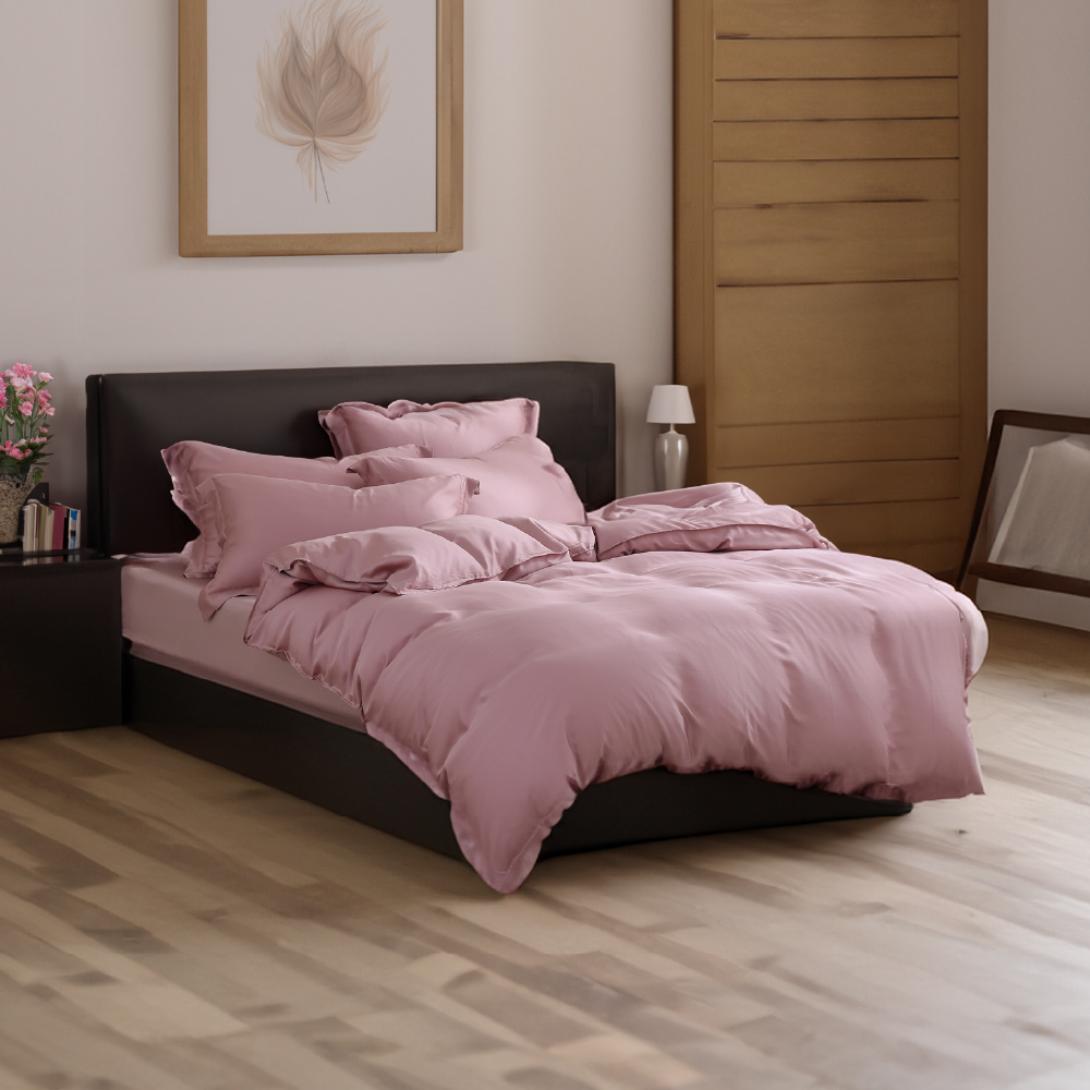 60支天絲｜100%萊賽爾｜甜果粉｜單品&床包被套組