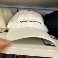 [S] TOMMY HILFIGER 7878600 EMBROIDERED TOMMY LOGO BASE BALL CAP,WHITE, 645404521524 (STH677)