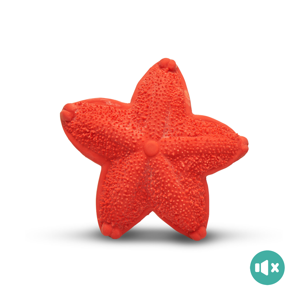 《 Lanco 》天然無毒橡膠玩具｜不會啾系列【海星】