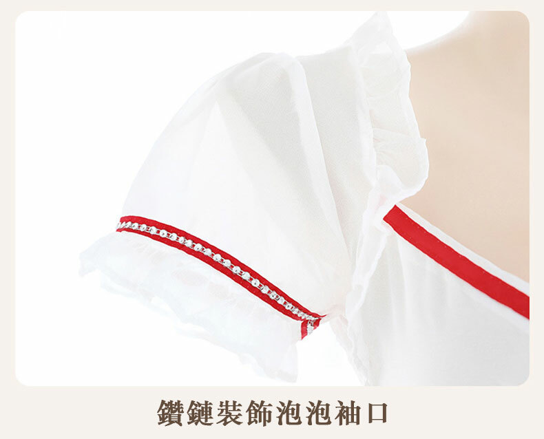 木耳邊甜美小護士套裝|情趣內衣