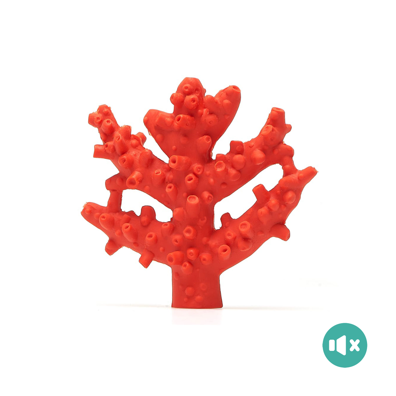 《 Lanco 》天然無毒橡膠玩具｜不會啾系列【紅珊瑚】