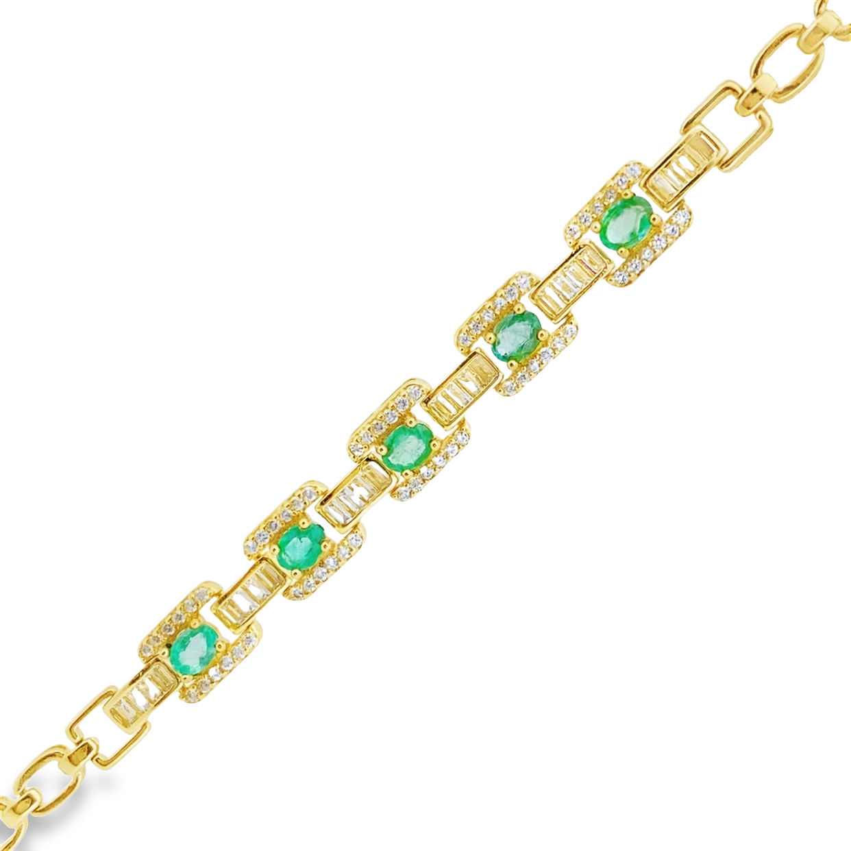 T99祖母綠Ｔ鑽金手鏈