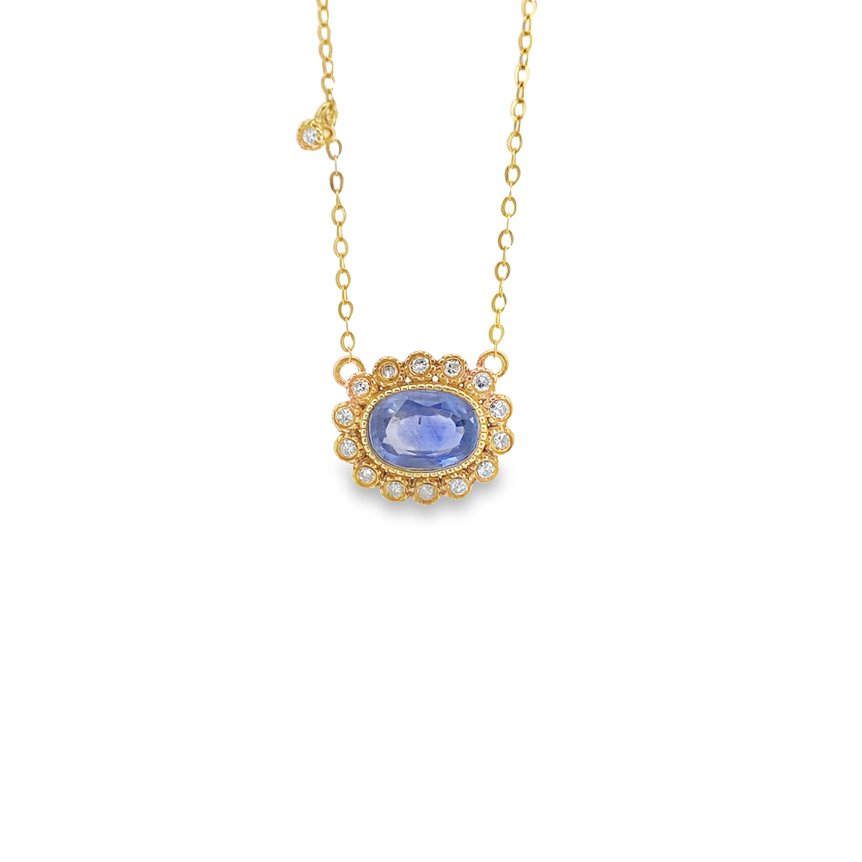 T66斯里蘭卡藍寶石項鍊 無燒