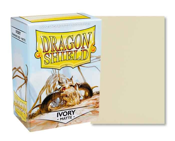 龍盾100 - 標準尺寸卡套 - Matte Ivory (啞光象牙色)