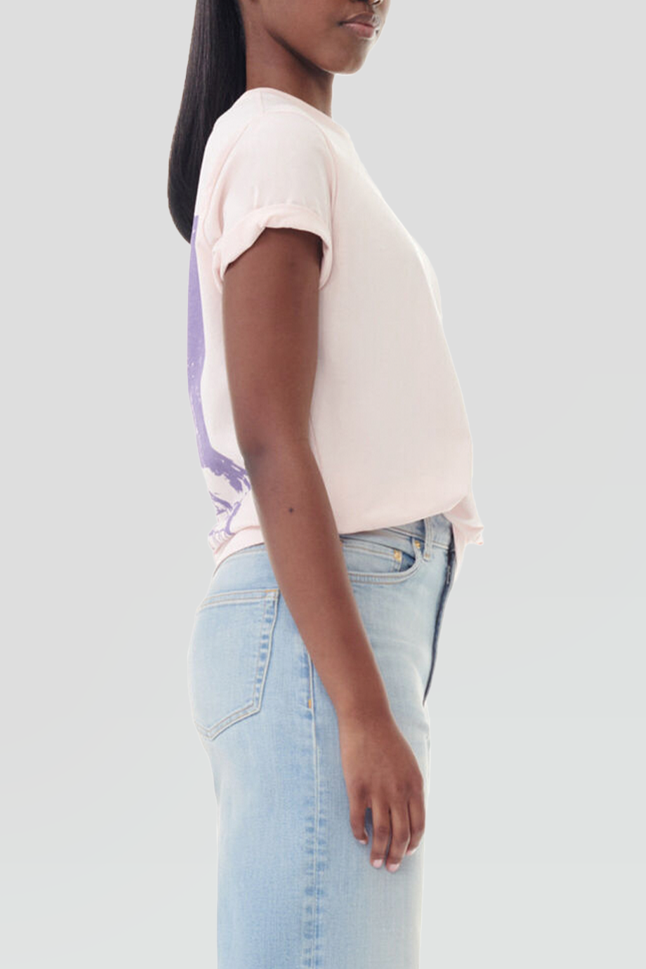 GANNI｜PALM TREES 圓領背塗鴉短袖T