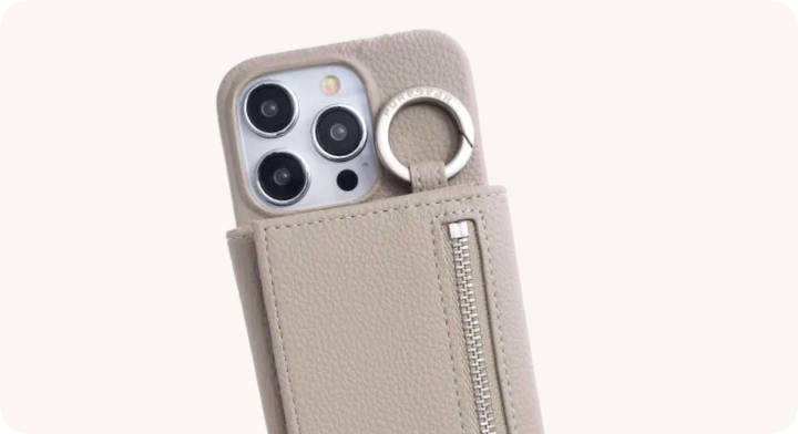 普格爾錢包掛繩造型手機殼