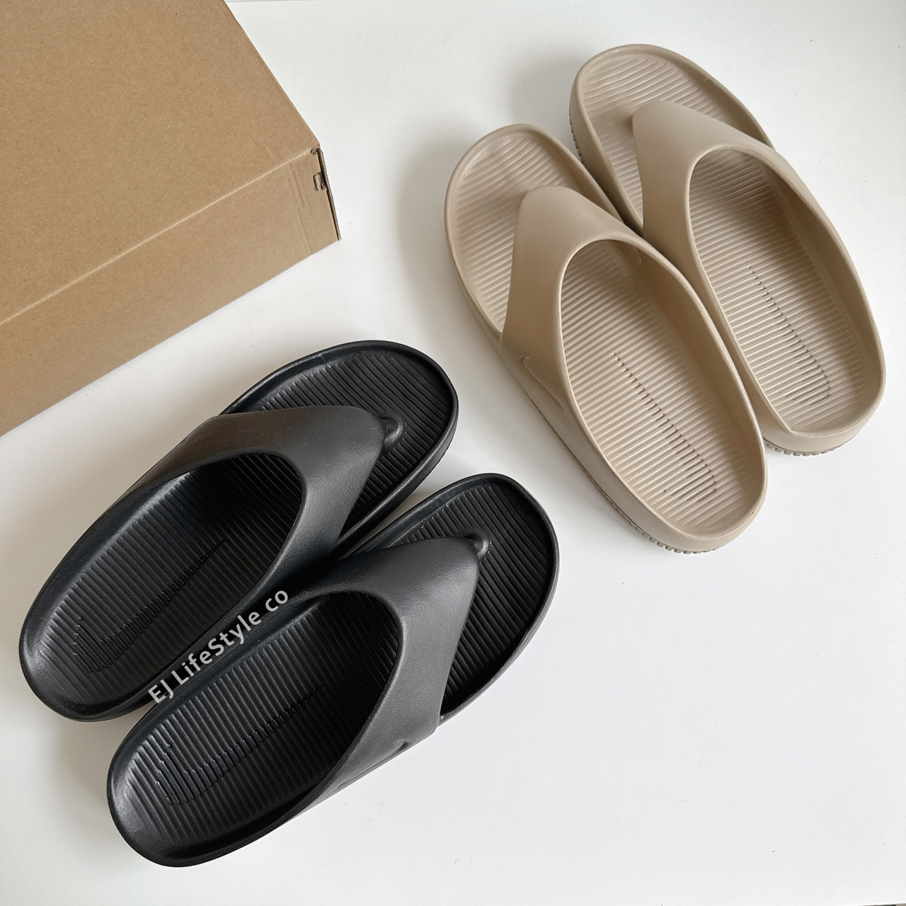 NIKE CALM FLIP FLOP 夾腳拖 防水 拖鞋 黑 FD4119-001 奶茶 FD4119-200 男鞋 / 調貨