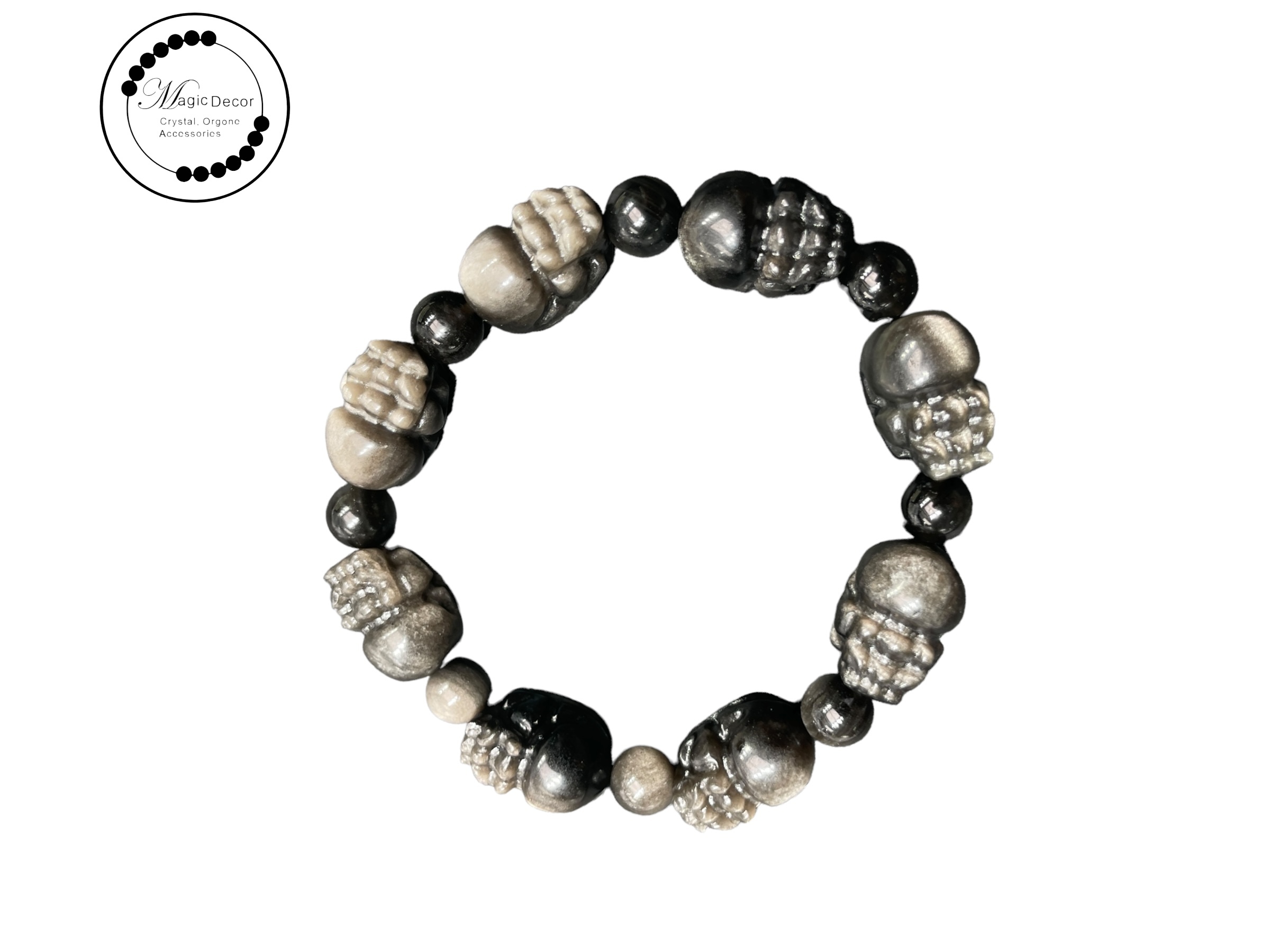 251004 - C54 銀曜石貔貅雕刻手串