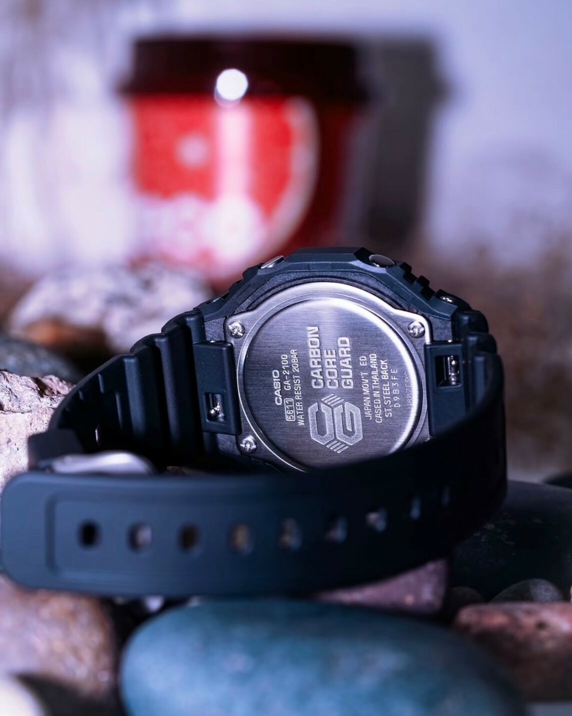 CASIO G-SHOCK 八角防護 雙顯設計 橡膠手錶 腕錶 黑色 防摔防水 卡西歐 GA-2100-1A1DR
