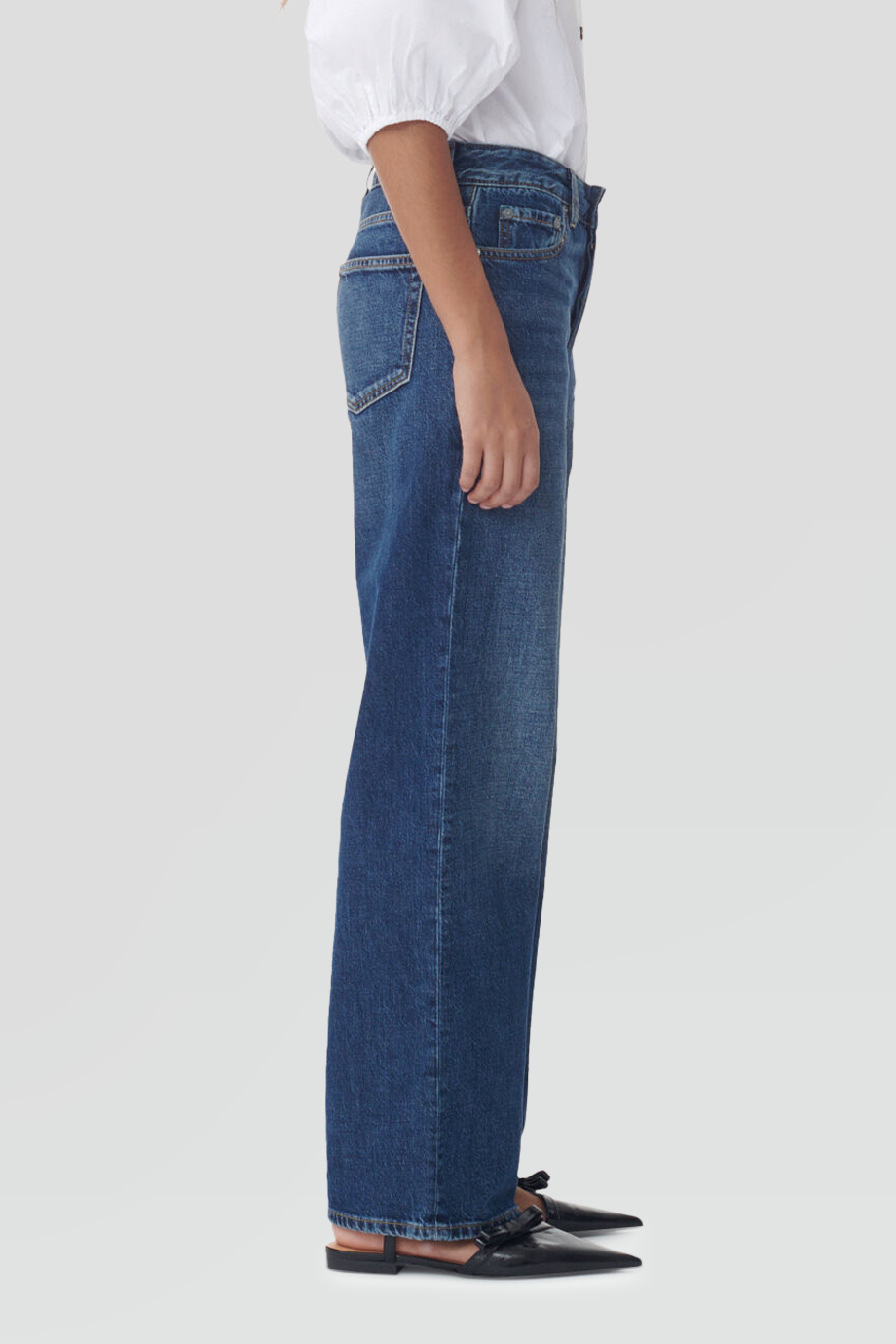 GANNI｜IZEY 中腰直筒牛仔寬褲