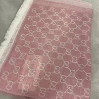 [S] GUCCI ALLOVER LOGO LONG SHAWL SCARF 140X140, 2819423G704-6978 (SGC73)