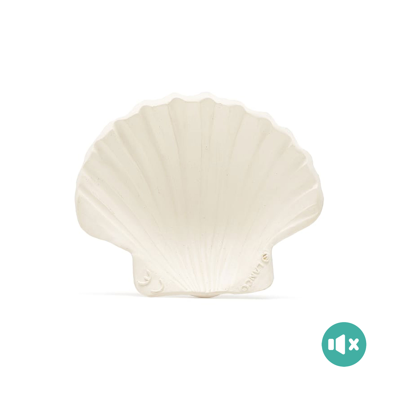 《 Lanco 》天然無毒橡膠玩具｜不會啾系列【貝殼】