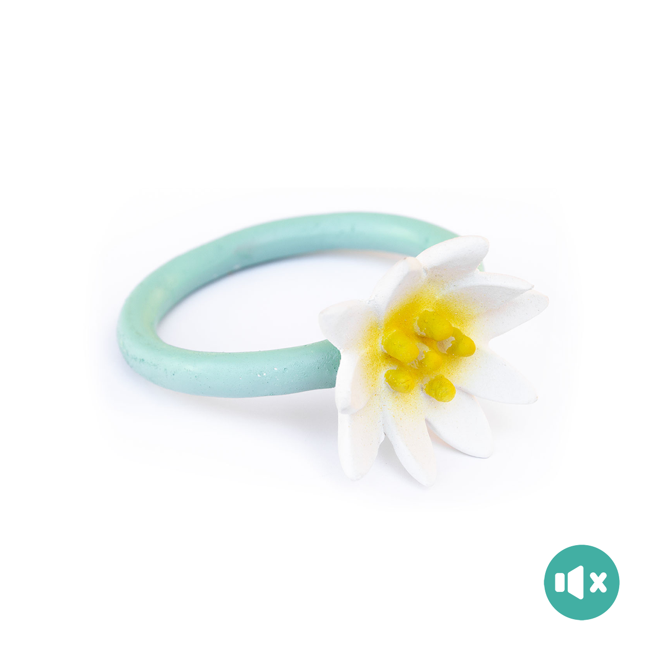 《 Lanco 》天然無毒橡膠玩具｜不會啾系列【小花環】