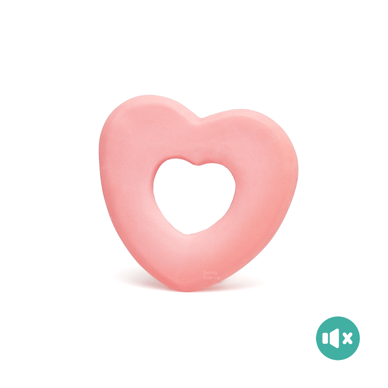 《 Lanco 》天然無毒橡膠玩具｜不會啾系列【空心愛心】