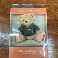 [S] TEDDYISLAND HOODIE BEAR PHONE GRIP TOK,GREEN, SZZ430 (SZZ430)