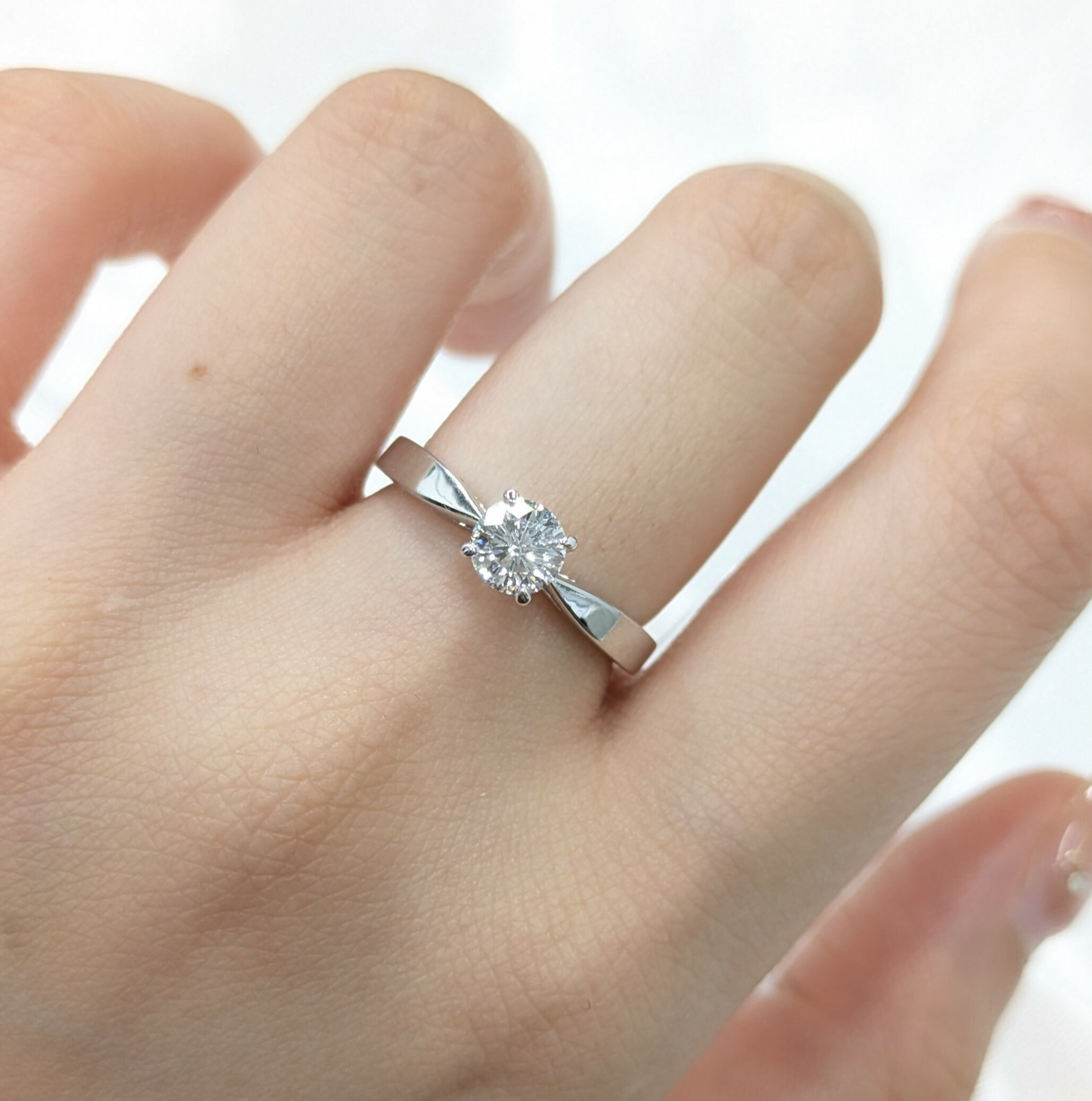 18K White Gold 0.50ct Diamond Ring