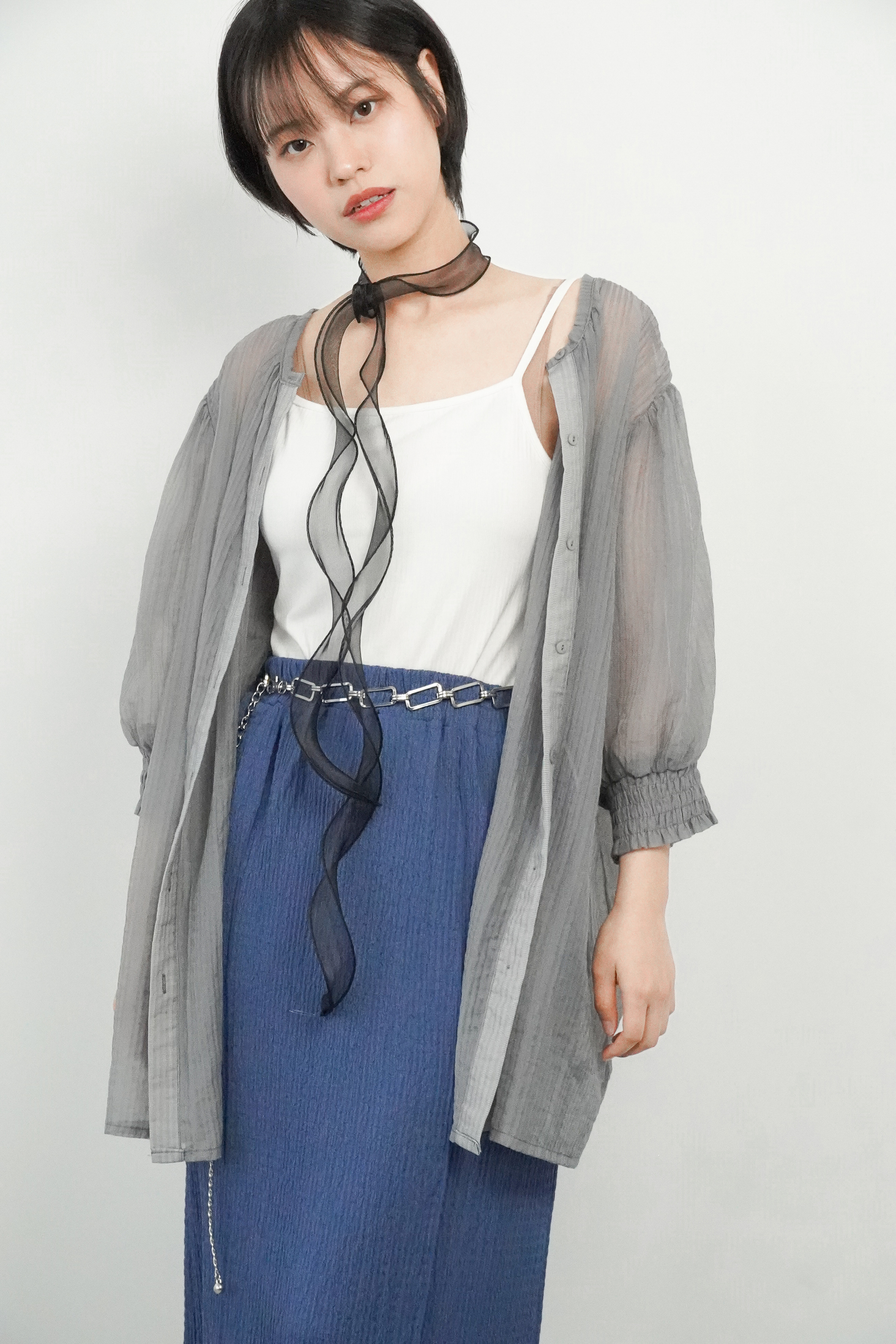 10169 ｜ 2ways ~ 68%天絲的透肌上衣