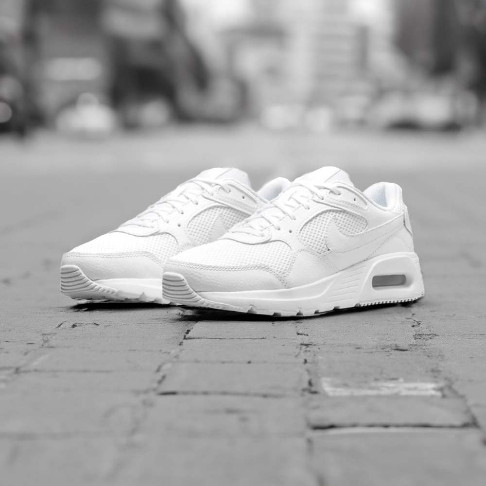W Nike Air Max SC 全白復古 氣墊 休閒鞋 CW4554-101