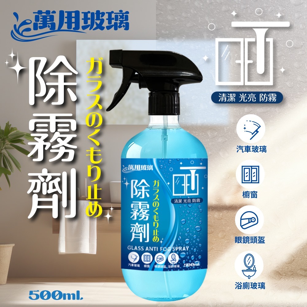 WSBB5608 台灣🇹🇼萬用玻璃除霧劑500ml（現貨A10-20290620）