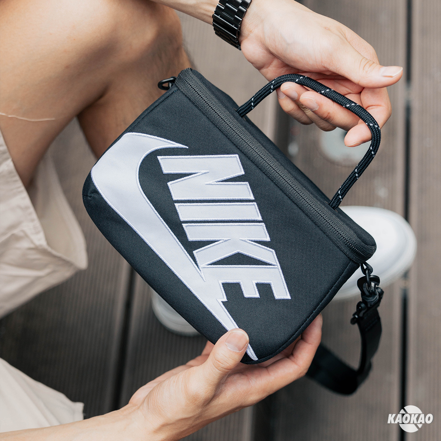 NIKE Mini Crossbody Bag 黑 迷你鞋盒包 手提 側背 斜背 小方包 化妝包【FN3059-010】