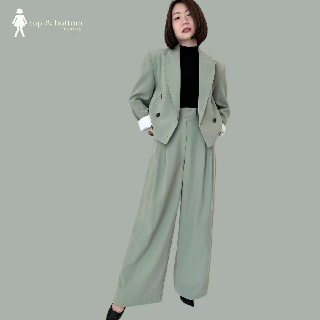 SOLID L/SLEEVE SHORT BLAZER