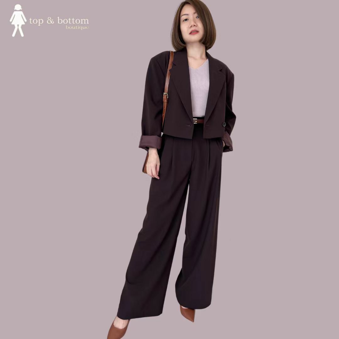 HIGH WAIST WIDE LEG LONG PANT