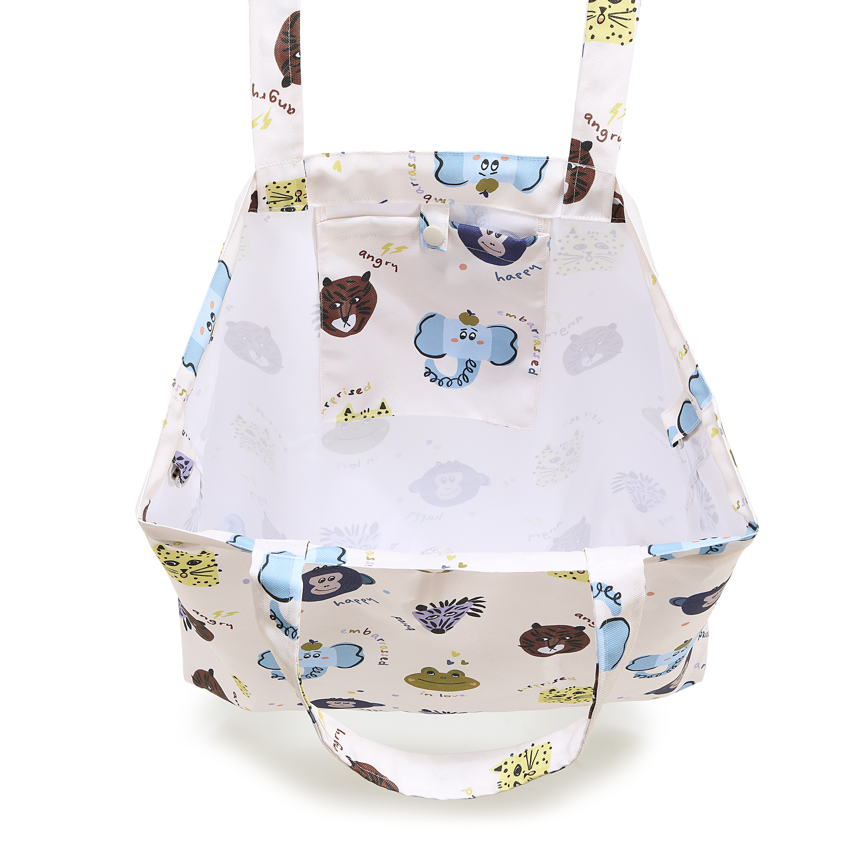 La Millou波蘭 FEERIA 多功能時尚媽媽束口購物袋｜動物急轉彎