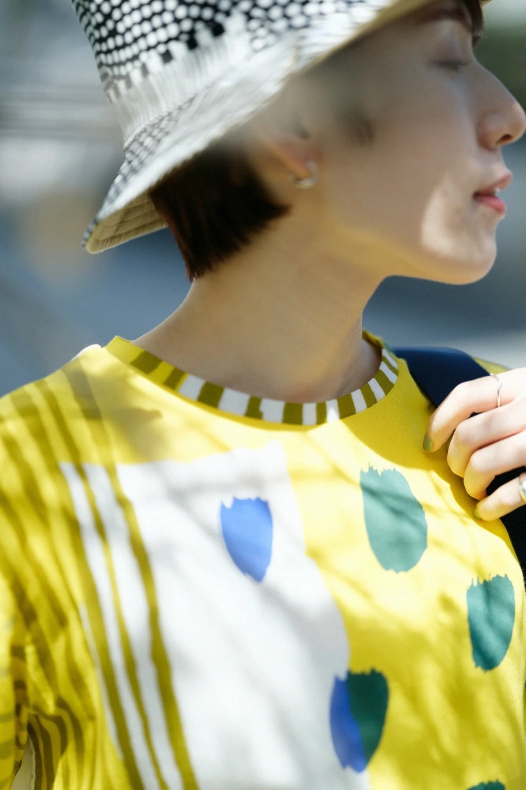 預購 - Sousou 側條子點點top (京都製)