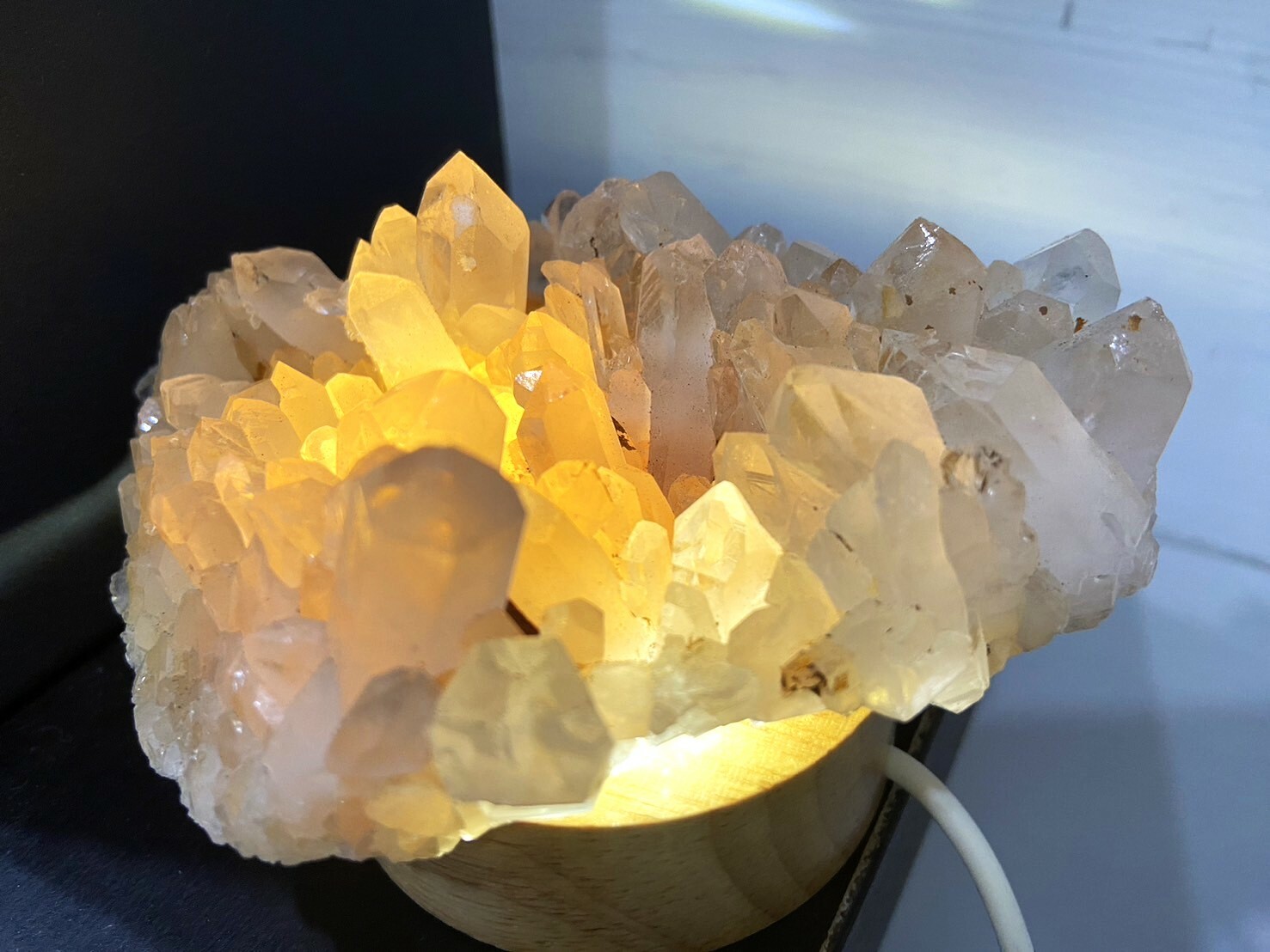 白水晶晶簇02丨水晶之王丨正能量淨化首選