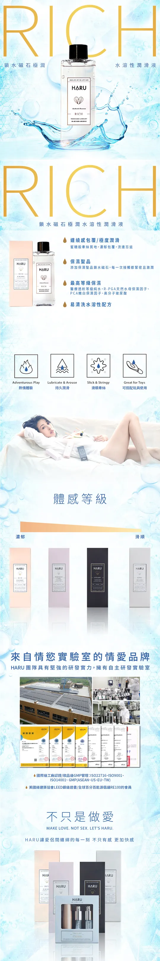 HARU: RICH 極潤鎖水磁石潤滑液