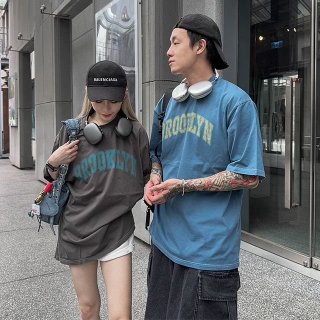 短袖上衣 水洗 BOOKLYN