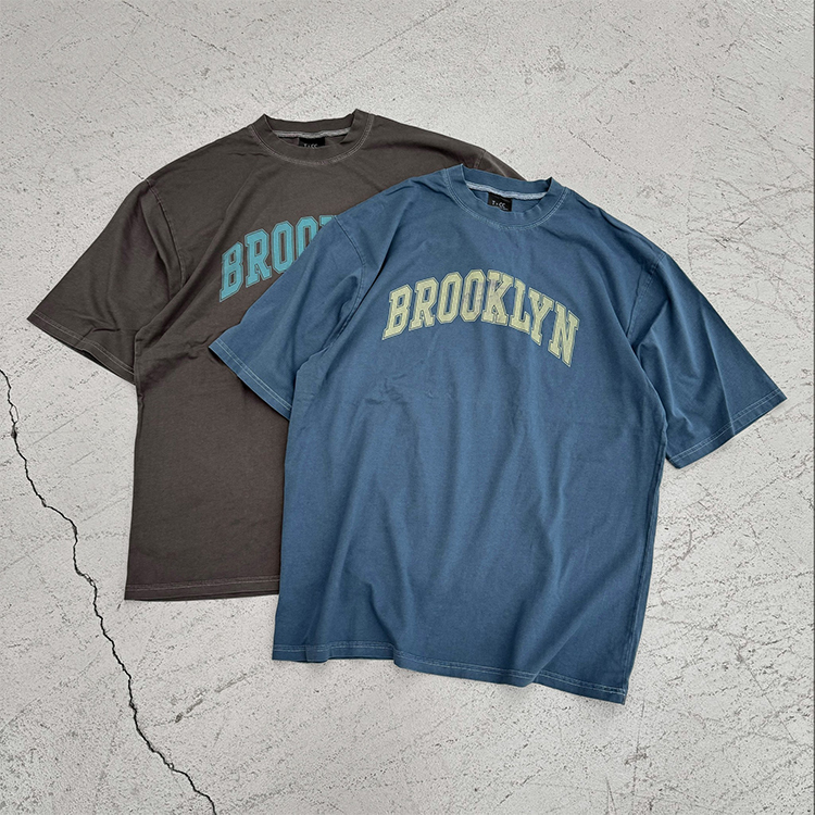 短袖上衣 水洗 BOOKLYN