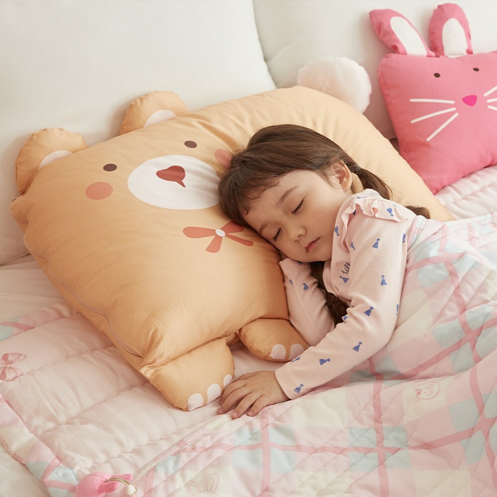 Milo&Gabby美國 動物好朋友超細纖維防蟎大枕心+枕套組｜Sandy小熊