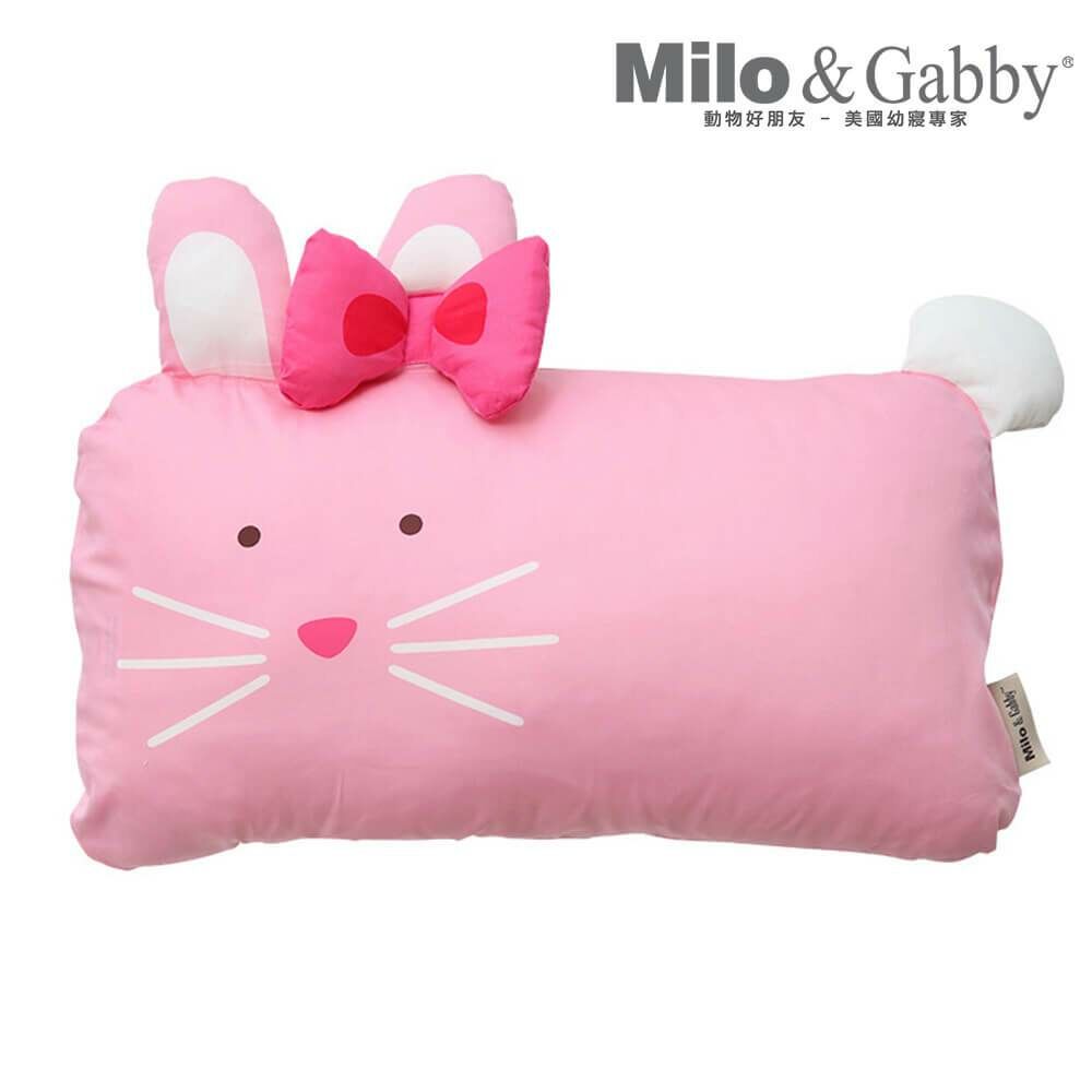 Milo&Gabby美國 動物好朋友超細纖維防蹣抗菌mini枕心+枕套組｜LOLA芭蕾舞兔兔