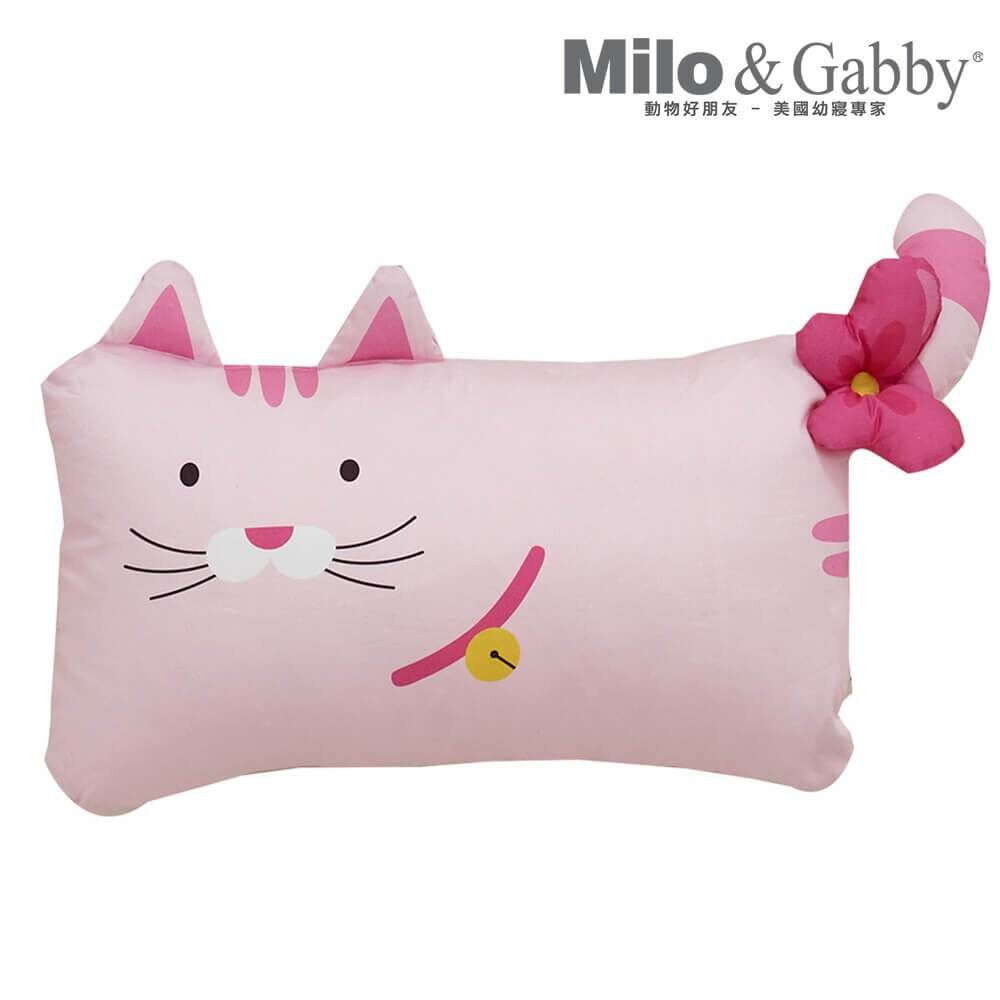 Milo&Gabby美國 動物好朋友超細纖維防蹣抗菌mini枕心+枕套組｜Nancy花匠貓咪